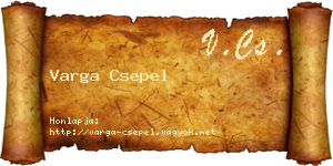 Varga Csepel névjegykártya